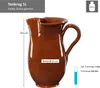 5tlg.-Set: Tonkrug 1L + 4 Tonbecher 175ml Ton-Geschirr Produktbild-Vorschau 2