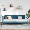 vidaXL Rohový rám postele s čelom modrý 90 cm x 200 cm Náhľad obrázku produktu 3