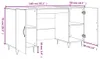 vidaXL Schreibtisch Sonoma-Eiche 140x50x75 cm Holzwerkstoff Produktbild-Vorschau 8