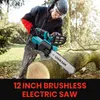 Akku-Kettensäge 12 Zoll, 21 V, 1500 W, bürstenloser Motor, Produktbild-Vorschau 7