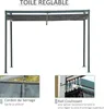 Outsunny Pergola coulissante Pergola rétractable 3 x 2 m Voir les images du produit 7
