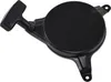 A black starter pull cord assembly for a lawnmower, shown against a white background. Anteprima dell’immagine prodotto