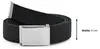 Ladeheid Hommes Ceinture Tissu P10(Noir-Argent, 120 cm Voir les images du produit 3