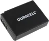 A black Duracell battery pack with gold connectors on the side. Produktbild-Vorschau