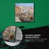 Coloray Uhr auf Leinwand 30x30 cm Wand Uhr Dekoration Produktbild-Vorschau 5