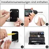4er Unsichtbares Schwarzes Bücherregal Wand, bücherregal Produktbild-Vorschau 6