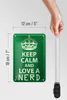 Blechschild Spruch 12x18cm Keep Calm and love a nerd Produktbild-Vorschau 5