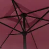 vidaXL Parasol z metalowym drążkiem 300x200 cm Bordeaux Podgląd zdjęcia produktu 5