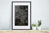 MuchoWow® Gerahmtes Poster Stadtplan - Deutschland - Gold - Produktbild-Vorschau 4