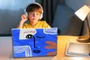 MuchoWow® Laptop Aufkleber Sticker Cover Porträt - Blau - Produktbild-Vorschau 3