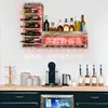 Yorbay Weinregal mit LED-Licht Palette Beflammt Holz, Produktbild-Vorschau 8