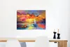 MuchoWow® Poster Malerei - Ölfarbe - Boot - Farben 60x40 cm Produktbild-Vorschau 5