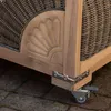 Strandkorbrollen 4er Set mit Feststeller Produktbild-Vorschau 12
