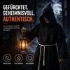 Mönch Kostüm Erwachsene – Schwarze Halloween Robe mit Produktbild-Vorschau 8