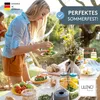 LILENO HOME Gartenstuhl Auflagen mit Kopfkissen [1er Set - Produktbild-Vorschau 6