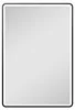 LED Badspiegel 80×60 cm, schwarz, Alurahmen, Licht Produktbild-Vorschau 1