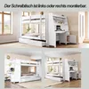 Merax Etagenbett 140x200 cm mit Schreibtisch und Schrank, Produktbild-Vorschau 4