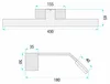 Kinkiet Toolight Swe004-1W 43Cm Led Gold Podgląd zdjęcia produktu 8