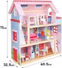 Infantastic Dřevěný domeček pro panenky, 60,5 x 71 x 32,5 Náhled obrázku produktu 7