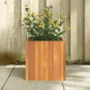 vidaXL květináč 35x35x35 cm z masivního dřeva akácie Náhled obrázku produktu 3