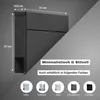 A dark gray mailbox is shown with dimensions and color options. Anteprima dell’immagine prodotto