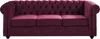 Sofas 3-Sitzer & 2-Sitzer - Samt - Purpur - CHESTERFIELD Produktbild-Vorschau 4