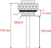 Öltemperaturdirektmesser JMP mit Analoganzeige 20x2,5mm für Produktbild-Vorschau 5