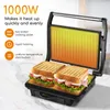 Aigostar - 1000W, kontaktgrill für Sandwiches, Steak und Produktbild-Vorschau 4