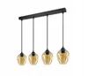 Luxolar Led Pendelleuchte 4 flammig Glasschirm Honig farben Produktbild-Vorschau 2