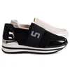 topschuhe24 2965 Damen Plateau Slipper Glitzer Keil Produktbild-Vorschau 3