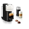 A Nespresso coffee machine with a milk frother and coffee capsules. Produktbild-Vorschau