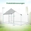 Kurnik COSTWAY 3x2x2 m | 6 m², metalowa klatka na wolnym Podgląd zdjęcia produktu 2