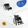 Rollstuhl Faltbar Aluminium Klappbarer Rollstuhl Leicht Produktbild-Vorschau 2