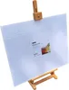 A canvas panel is displayed on a wooden easel. Produktbild-Vorschau