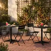 Tisch schwarz für Restaurant Bar 70x70cm modern mit Produktbild-Vorschau 2