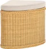 KRINES HOME Rattan Wäschekorb Wäschetruhe Sitz gepolstert Produktbild-Vorschau 1