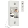 COSTWAY Küchenschrank 168cm, Buffetschrank mit 4 Türen, Produktbild-Vorschau 1