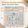 Ausziehbarer Besteckkasten für Schubladen mit Abnehmbar Produktbild-Vorschau 12