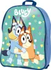 A Bluey-themed backpack with cartoon characters and stars. Produktbild-Vorschau