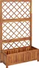 vidaXL Hochbeet mit Spalier 85x38x150 cm Massivholz Akazie Produktbild-Vorschau 8