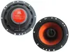 Two JBL speakers are shown against a white background. One speaker is shown from the front with an orange cone, and the other is shown from the back with a red label. Produktbild-Vorschau