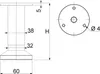 Möbelfuß Alpha 120 mm schwarz eloxiert Produktbild-Vorschau 5