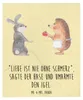 Mr. & Mrs. Panda Decke Hase Igel - Gelb Pastell - Geschenk, Produktbild-Vorschau 1