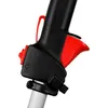 A close-up view of the handle and trigger mechanism of a power tool, likely a string trimmer or similar garden equipment. Produktbild-Vorschau