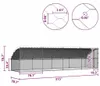 vidaXL Klec pro slepice, 4 ks, stříbrná, 800 x 200 x 200 Náhled obrázku produktu 6