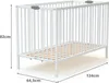 WEBABY - Klappbares Babybett 60x120 cm Weiß FLEX|Faltbares Produktbild-Vorschau 7