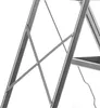 A close-up view of the metal frame and cross bracing of a step stool. Podgląd zdjęcia produktu