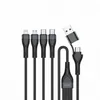 4smarts USB-C/A Multi-Ladekabel 4in2 1,2m, schwarz Produktbild-Vorschau 3