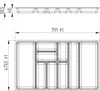 ORGA-BOX III Besteckeinsätze Tiefe 473 mm, Höhe 50,5 mm Produktbild-Vorschau 6