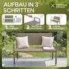 CASARIA® Gartenbank Sitzbank Wetterfest Kunststoff 320kg Produktbild-Vorschau 5